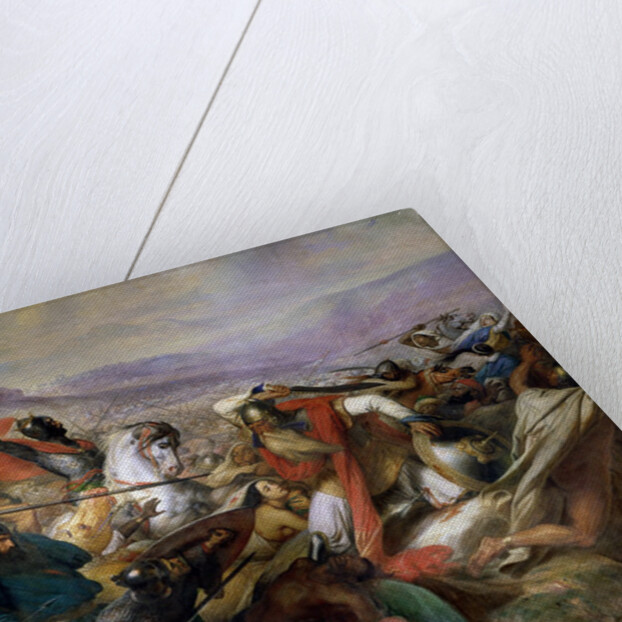 The Battle of Poitiers, 25th October 732, won by Charles Martel 1837 by Charles Auguste Steuben