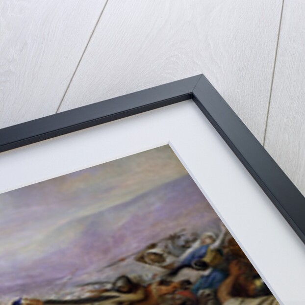 The Battle of Poitiers, 25th October 732, won by Charles Martel 1837 by Charles Auguste Steuben