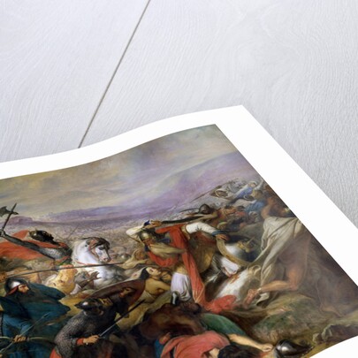 The Battle of Poitiers, 25th October 732, won by Charles Martel 1837 by Charles Auguste Steuben