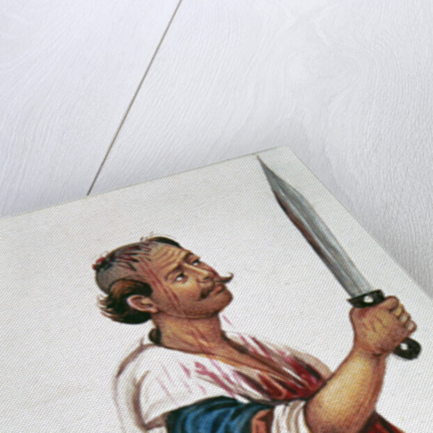 The butcher's assistant by Persian School