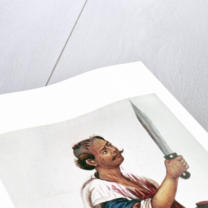 The butcher's assistant by Persian School