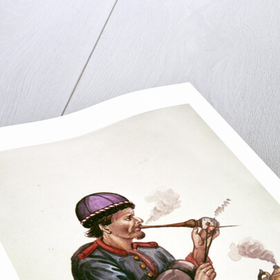 The tea merchant by Persian School