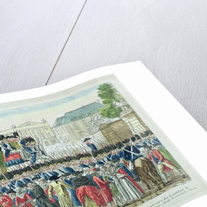Return of the French Royal Family to Paris on the 25th June 1791 by French School