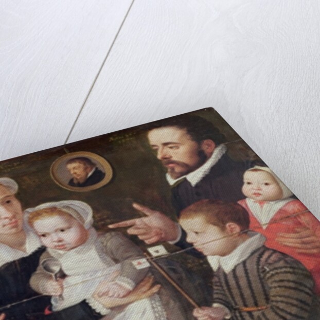 Portrait of a family: parents with their children and ancestors, 1577 by Frans Menton d'Alkmaar