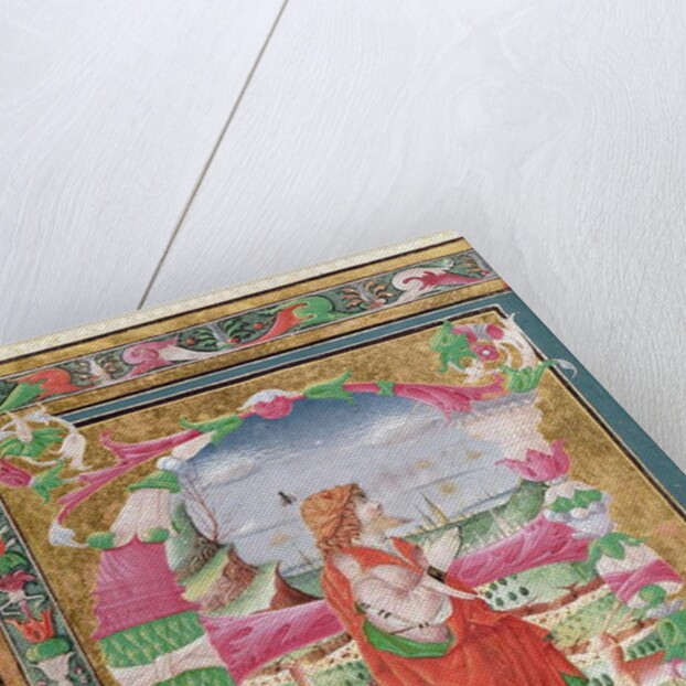 Historiated initial letter 'E' with a kneeling figure of King David, 1482-83 by Giovanni & Cicognara Antonio (attr.to) Gadio