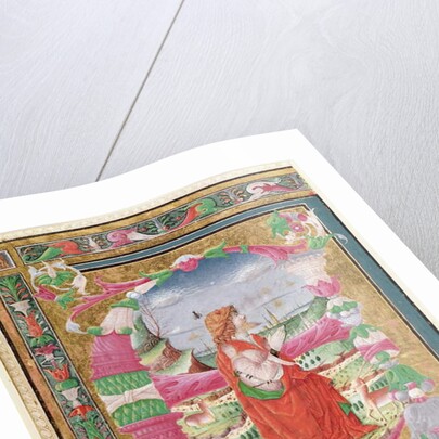 Historiated initial letter 'E' with a kneeling figure of King David, 1482-83 by Giovanni & Cicognara Antonio (attr.to) Gadio