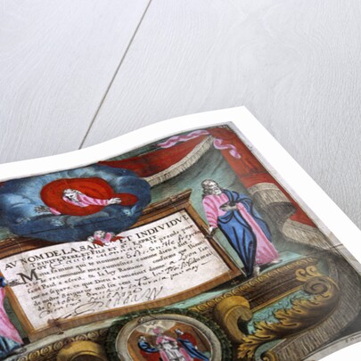 Marriage Certificate for Claude Monnard issued at Lyon in 1672 by French School