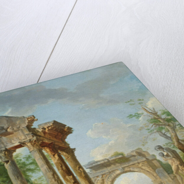 The Ruins of the Temple of Vespasian by Giovanni Maria Griffoni