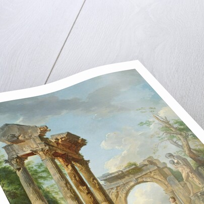 The Ruins of the Temple of Vespasian by Giovanni Maria Griffoni