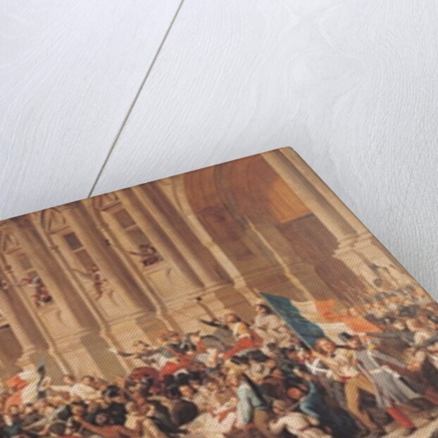 Lamartine rejects the red flag in 1848 by Felix Philippoteaux