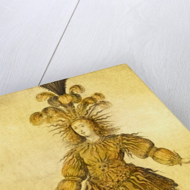 Louis XIV in the costume of the Sun King, 1653 by French School