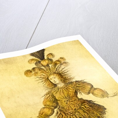 Louis XIV in the costume of the Sun King, 1653 by French School