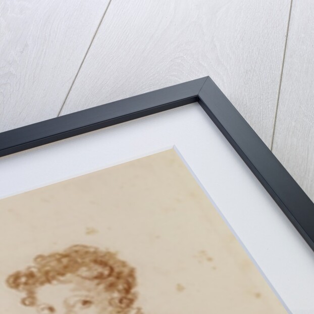 Small girl sitting on the ground by Jean-Honore Fragonard