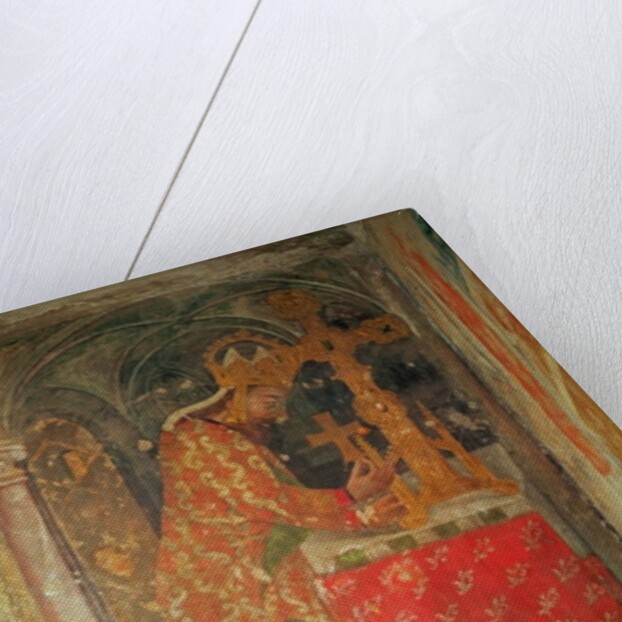 The Holy Roman Emperor Charles IV places the relic of the thorn from the crown of Christ in a reliquary by Nikolaus Wurmser