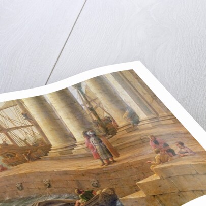 Harbour scene by Claude Lorrain