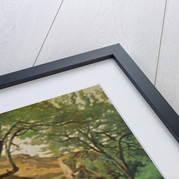 Rocks at Fontainebleau, 1842 by Jean Baptiste Camille Corot