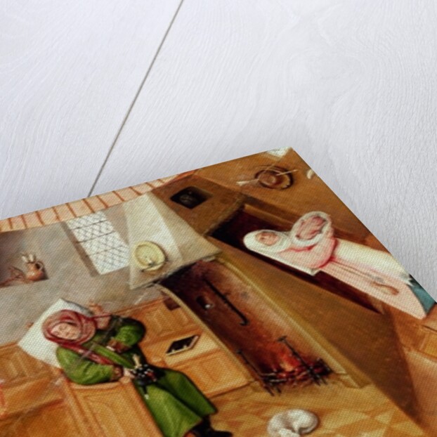 Sloth, detail from the Table of the Seven Deadly Sins and the Four Last Things, c.1480 by Hieronymus Bosch