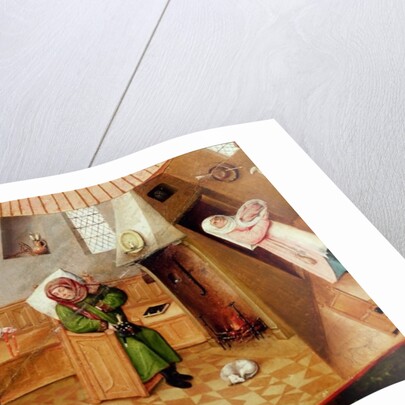 Sloth, detail from the Table of the Seven Deadly Sins and the Four Last Things, c.1480 by Hieronymus Bosch