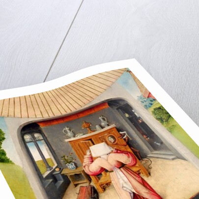 Pride, detail from the Table of the Seven Deadly Sins and the Four Last Things, c.1480 by Hieronymus Bosch