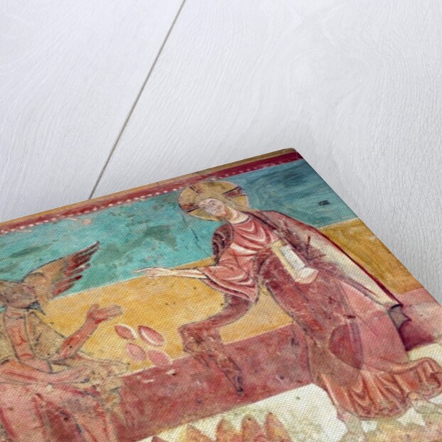 Temptation of Christ in the desert by the devil, 12th century by French School