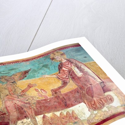 Temptation of Christ in the desert by the devil, 12th century by French School