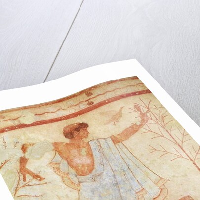 Dancer in a Blue Tunic from the Tomb of the Triclinium, c.470 BC by Etruscan