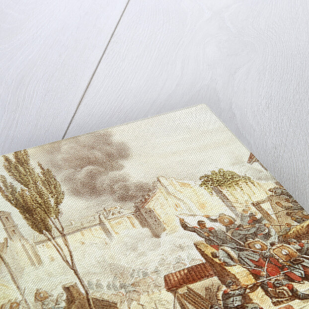 The Piedmontese and The French at the battle of Magenta in 1859 by Italian School