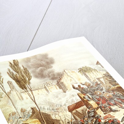 The Piedmontese and The French at the battle of Magenta in 1859 by Italian School