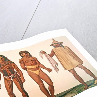 Natives of the islands of Iros, Penelap and Aouara in the Caroline Islands archipelago by French School