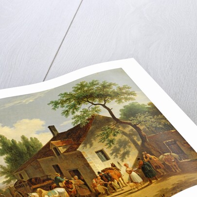 View of a village, 1839 by Jean Francois Demay