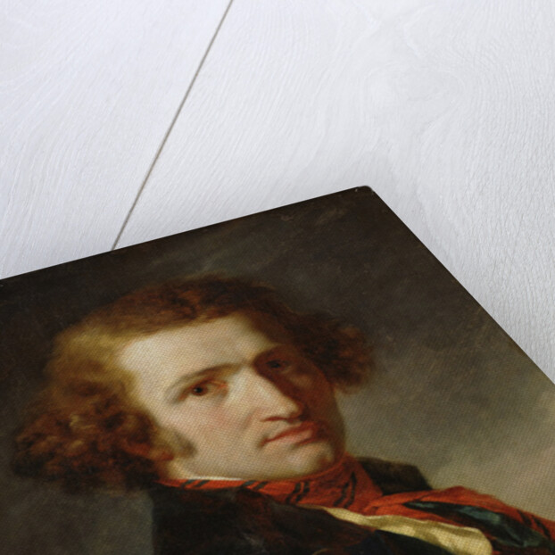 Portrait of a man in blue clothes by Anne Louis Girodet de Roucy-Trioson