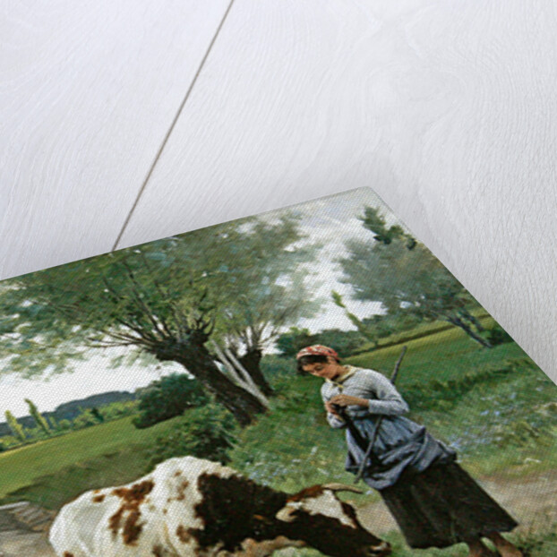 The Well Kept Cow, 1890 by Edouard Debat-Ponsan