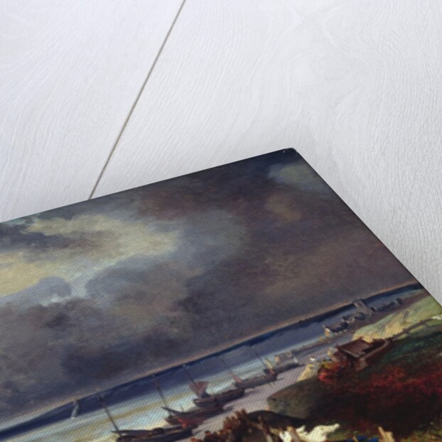 View of Dieppe by Louis Eugene Gabriel Isabey