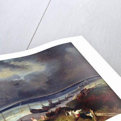 View of Dieppe by Louis Eugene Gabriel Isabey