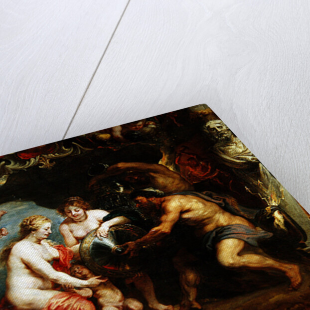 Thetis receiving Achilles' armour from Vulcan; by Peter Paul Rubens