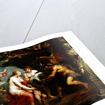 Thetis receiving Achilles' armour from Vulcan; by Peter Paul Rubens