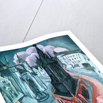 The Red Tower in Halle, 1915 by Ernst Ludwig Kirchner