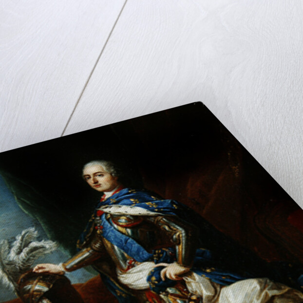 Portrait of Louis XV in armour by Carle van Loo
