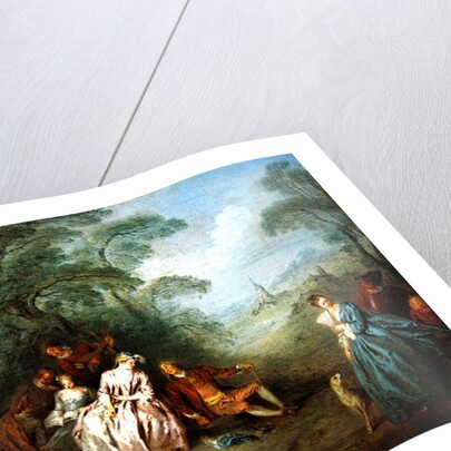 Gathering in a Park by Jean-Baptiste Joseph Pater