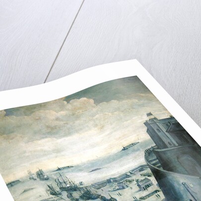 View of the port of Dunkirk and the castle of the Dame de Cassel by French School