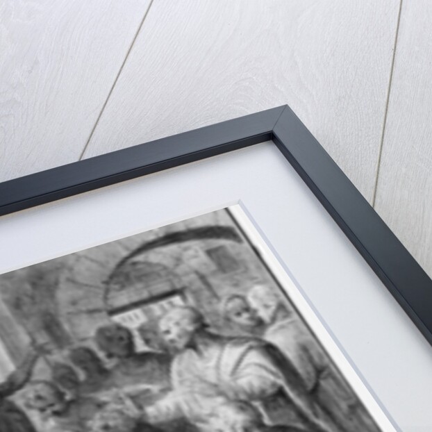 Life of Christ, Jesus healing a paralytic at Capernaum, preparatory study of tapestry cartoon for the Church Saint-Merri in Paris, c.1585-90 by Henri Lerambert