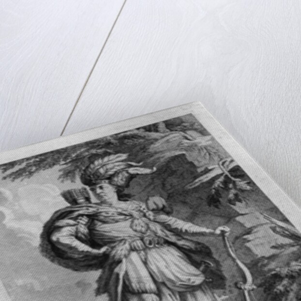 The actor Lekain as Genghis Khan, in 'L'Orphelin de La Chine' by Voltaire 1765 by M.F.A. Castelle