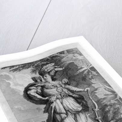 The actor Lekain as Genghis Khan, in 'L'Orphelin de La Chine' by Voltaire 1765 by M.F.A. Castelle