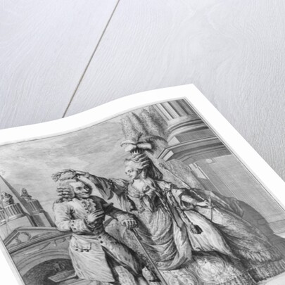 Voltaire crowned by Mademoiselle Clairon by Claude Louis Desrais