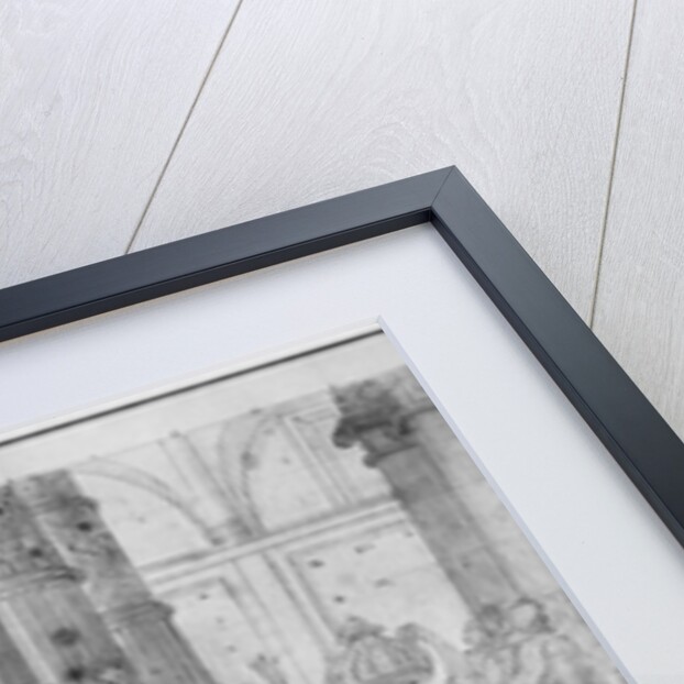 Life of Christ, Jesus chasing the merchants from the Temple, preparatory study of tapestry cartoon for the Church Saint-Merri in Paris, c.1585-90 by Henri Lerambert