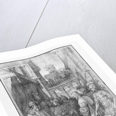 Life of Christ, Christ before Herod, preparatory study of tapestry cartoon for the Church Saint-Merri in Paris, c.1585-90 by Henri Lerambert