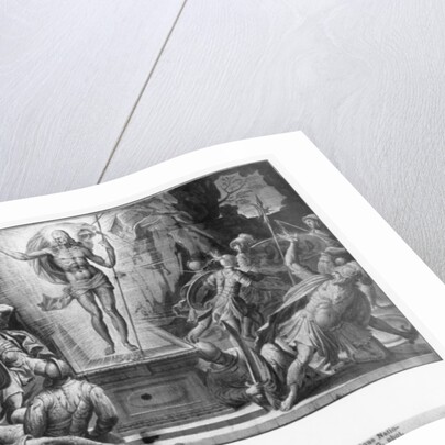 Life of Christ, Resurrection of Christ, preparatory study of tapestry cartoon for the Church Saint-Merri in Paris, c.1585-90 by Henri Lerambert