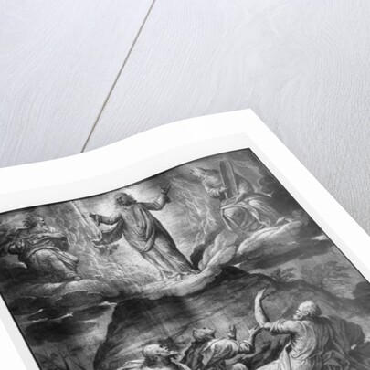 Life of Christ, Transfiguration of Christ on Mount Tabor, preparatory study of tapestry cartoon for the Church Saint-Merri in Paris, c.1585-90 by Henri Lerambert