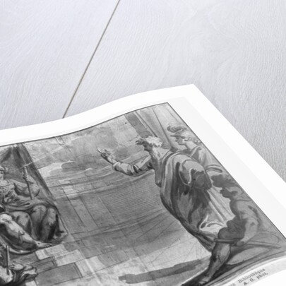 Life of Christ, St. Paul preaching, preparatory study of tapestry cartoon for the Church Saint-Merri in Paris, c.1585-90 by Henri Lerambert