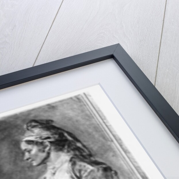 Russian girl farmer in traditional costume for feast days by Jean Baptiste Leprince